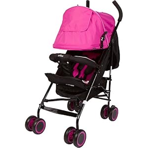 Evezo 2141A Full-Size Ultra Lightweight Umbrella Stroller, Reclining Seat, 5-Point Safety Harness, Canopy, Storage Bin…