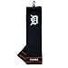 Team Golf MLB Detroit Tigers Embroidered Golf Towel Embroidered Golf Towel, Checkered Scrubber Design, Embroidered Logo