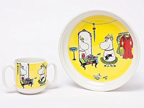 Amazon Co Jp イッタラ アラビア ムーミンキッズ食器セット マグカップ プレート Iittala 05 ホーム キッチン