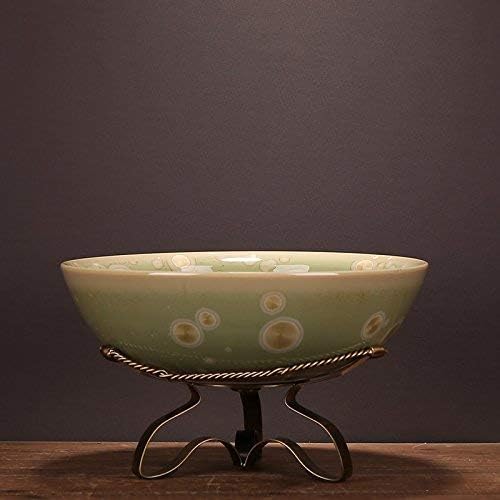 葉巻灰皿 新古典中国の現代陶磁器の装飾シンプルなホームファニシングフルーツデザートフルーツプレートセラミック装飾スタディザ リビングルームサイズ 28 5cmくらいの高16 5cmのの孔径 人気ブランド多数対象