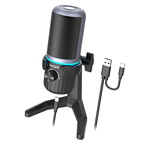 JOUNIVO USB Microphone, Condenser Mic for PC/Laptop with Volume Control