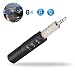 GM G-MORE Bluetooth Receiver, Adapter Wireless Aux Receiver 4.1 Bluetooth Hands-free Car Kit Compatible With Iphone X IPhone 8 8 Plus 7 7plus Headsets Earbuds Car Audio Speaker Mini Home Stereo(Black)