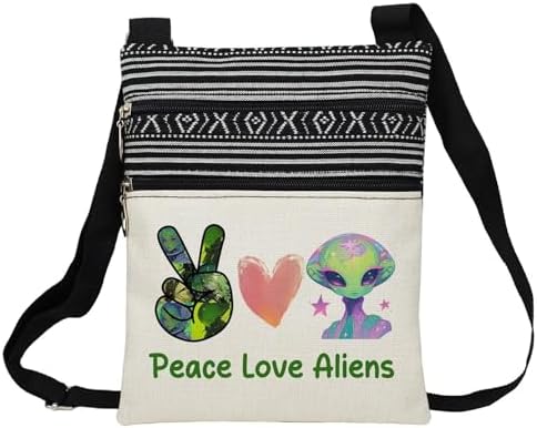 Amazon.com: C.C-US Holographic Alien Crossbody Bag for Men  display picture 3