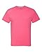 Hanes Men's X-Temp Performance T-Shirt, Neon Pink Heather, Large