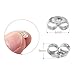 SANNIX 30pcs/15 Pairs 925 Sterling Silver Earring Backs Replacement Secure Ear Lockings