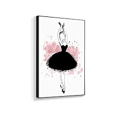 signwin Framed Canvas Home Artwork Decoration Elegant Ballerina Canvas Wall Art for Living Room, Bedroom - 16x24 inches