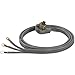 Certified Appliance Accessories 30-Amp Appliance Power Cord, 3 Prong Dryer Cord, 3 Wires with Eyelet Connectors, 6 Feet, Copper Wire