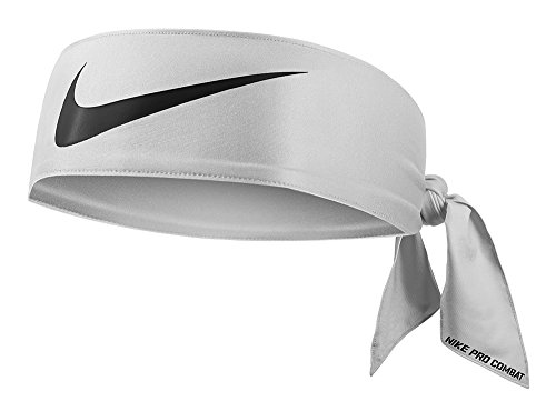 NIKE Pro Combat Dri-Fit Head Tie 3.0 (One Size Fits Most, White/Black)