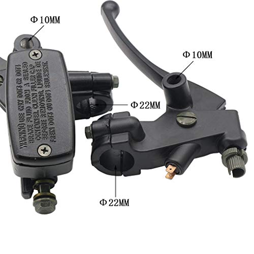 OTOHANS AUTOMOTIVE Universal Motorcycle 7/8" 22mm Aluminum alloy Handlebar Brake Master Cylinder Clutch Lever Left & Right Set
