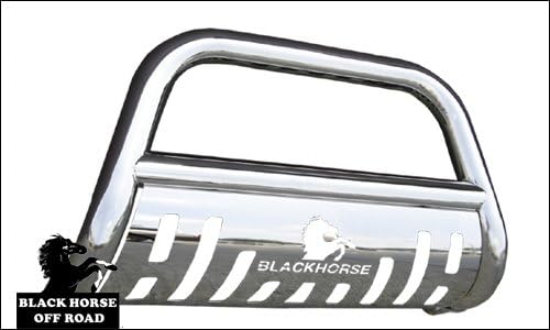 Black Horse Bull Bar Skid Plate Stainless Steel Compatible with 2016-2023 Jeep Renegade-BBJPRE-SP