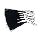 100pcs 13cm/5 Inch Silky Floss Bookmark Tassels with 2-Inch Cord Loop and Small Chinese Knot for Jewelry Making, Souvenir, Bookmarks, DIY Craft Accessory (Black)
