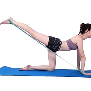 SKY TOP POWER Multi Fitness Yoga Belt Yoga Stretch Belt Strap Lanyard Yoga Rope Tube Tools 9 Loops