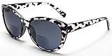 Women’s Bi-Focal SunReaders Fashion Wayfarer Sunglasses Black Tortoise Rx 2.00