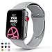 VATI Sport Band Compatible with Apple Watch Band 40mm 44mm 42mm 38mm, Soft Silicone Sport Strap Replacement Bands Compatible with iWatch Apple Watch Series 4, Series 3/2/1 S/M M/L