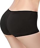 Seamless Padded Butt Lifter Panties Hip Enhancer with Removable Pads Womens Boy Shorts