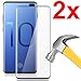 Keklle Galaxy S10 Screen Protector,[2 Pack][Full Coverage][Bubble Free][High Definition] Anti-Scratch 3D Curved Tempered Glass Screen Protector for Samsung S10