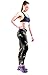ZIOOER Women's Fitness Yoga Sport Pants Printed Stretch Ankle Legging Female Skull-Made in China