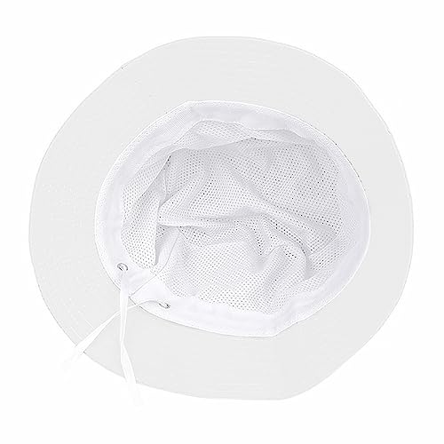 XYIYI Quick Dry Waterpoof Bucket Hats for Men Women Outdoor Sun Beach Fishing Cap, White, One Size 3