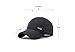 YAKER Men's Winter Warm Woolen Peaked Baseball Cap Hat with Earmuffs Metal Buckle (C Black)