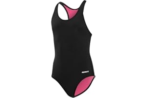 Sporti Girls' Solid Racer Back One Piece Swimsuit (Toddler Little Kid Big Kid)