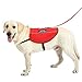 Plutus Pet Emotional Support Dog Vest with Reflective Straps,Bright Red Fabric&Mesh Harness with 2 Free Removable Embroidery Emotional Support Animal Patches,XS,Girth 14-18