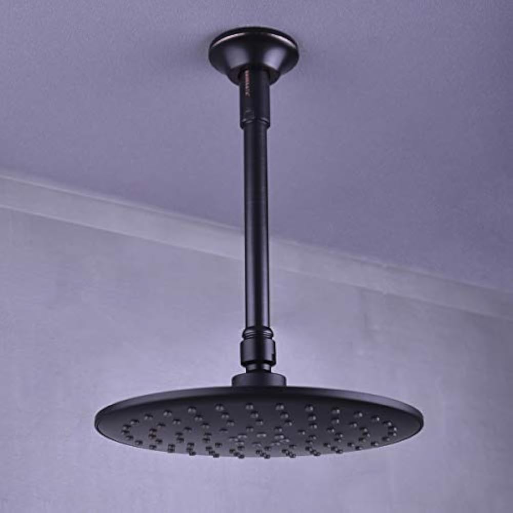 Brass 8 Shower Arms & Slide Bars Inch Ceilling Mount Arm, Oil Rubbed