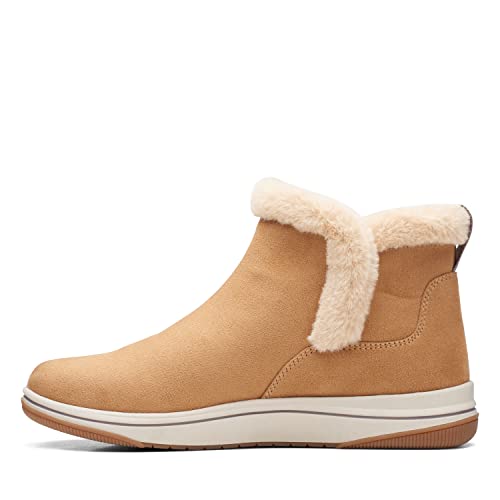 Clarks+Women%27s+Breeze+Fur+Ankle+Boot+Dark+Olive+Textile+8 for sale ...