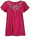 PurpleHanger Women's Short Sleeve Scoop Neck Stud Top Plus Size