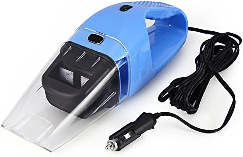 xzfddn Mini Handheld Car Vacumm Cleaner Wet Dry Dual Use 120W Super Suction Portable Car Home Vacumm Cleaner Hair Water Dust Clean Blue