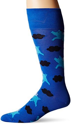 per pedes Men's When Pigs Fly, 004 Blue, Sock Size:10-13/Shoe Size: 6-12