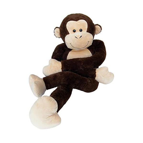 Wagner 9069 - Riesen XXL AFFE 185 cm groß - Plüschbär Kuschelbär Teddy Bär 1,85 m Plüschaffe Schimpanse Teddybär