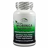 Moringa Oleifera Leaf Powder Capsules - 100% Pure -120 veggie caps - 400mg each