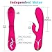 G Spot Rabbit Vibrator for Clitoral Stimulation with 21 Vibrating Modes-Fondlove Rabbit Dildo with Clit Licking G-spot Patting, Waterproof Sex Adult Toys Women