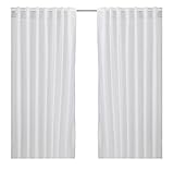 Ikea Thin Curtains, 1 Pair, White