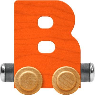 NameTrain Bright Letter Car B - Made in USA (Orange)