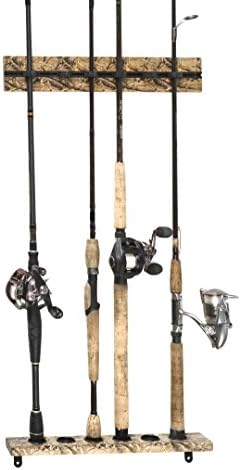 Organized Fishing Vertical Wall Rack for Fishing Rod Storage