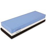 Premium Knife Sharpening Stone, 2 Side 1000/4000 Grit Whetstone, Best Kitchen Blade Sharpener Stone with Rubber Holder, Best for Kitchen & Outdoor Knives etc.