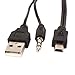 Uxcell a14010600ux1273 USB 2.0 to Mini B Male 3.5mm Jack Audio Data Cable 50cm 20
