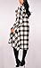 Olrain Womens New Plaids Irregular Hem Casual Shirt Dress XX-Large White