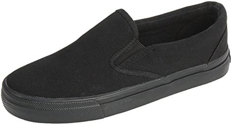 Seakee Men's Slip on Canvas Loafer Fashion Sneaker Shoes All White US 10.5