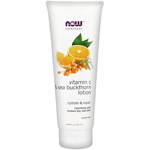 Now Solutions, Vitamin C and Sea Buckthorn Lotion, Hydrates, Rapairs and Nourishes Dry Dull Skin, 8-Ounce