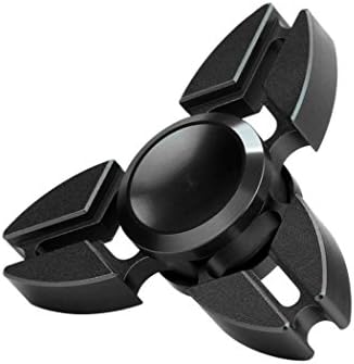 Metal ADHD Fidget Spinner Toys, Olawear Hand Fidgeting Desk Gadget for ADD Adults Autism Fidgeter Time Killer Stress Reduce Hekps Focus, Black1