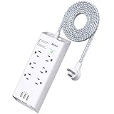 Addtam Power Strip Surge Protector 6 Outlets and 3