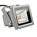 LEDMO 10W Warm White LED Flood Light Outdoor Floodlight Spotlight AC85-265 IP65 Lamps, 3000K, 800lm, 50W Halogen Equivalent, Security Lights, Floodlight