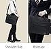 kopack Expandable Laptop Briefcase Large 17 17.3 Inch Messenger Bag Water Resistant Scratch-Resistant Nylon Multi-Functional Computer Bag Shoulder Bag Men