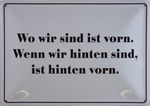 Wo Wir Sind Ist Vorne Bedeutung www.amazon.de