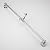 Hudson Reed Traditional Slider Rail Kit with Handset & Round Elbow In Chrome Finish