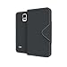 Cellto Samsung Galaxy Note Edge Premium Wallet Case [Dual Magnetic Flap] Diary Cover /w ID Pocket (Black) + Life Time Warranty