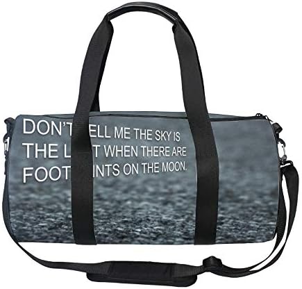 Limit Footprints Moon Gym Duffle Bag Drum tote Fitness Shoulder Handbag Messenger Bags