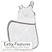 Nested Bean Zen Sack Classic - Adjustable Cotton Wearable Blanket | Baby Sleeping Bag (3 - 6 months, Nimbus Grey)